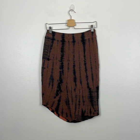 Sundry Asymmetrical Hem Womens  Size 2 Pull On Elastic Waist Cotton Blend Skirt - Picture 1 of 8